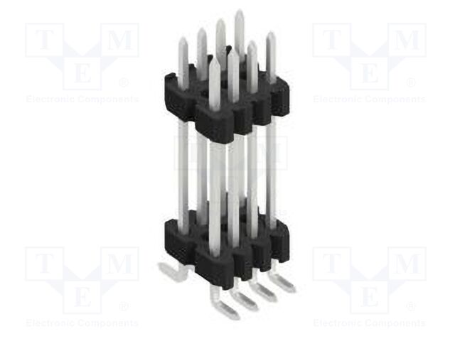 Connector: pin strips; pin header; male; PIN: 8; 1.27mm; SMT; 2x4