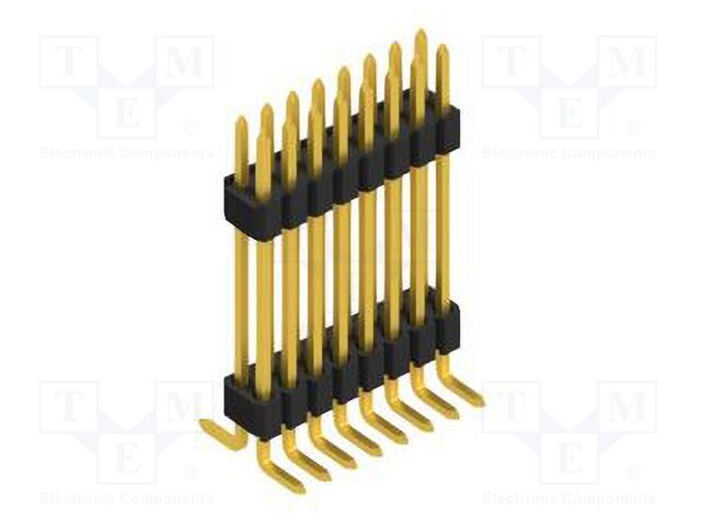 Connector: pin strips; pin header; male; PIN: 16; 1.27mm; SMT; 2x8
