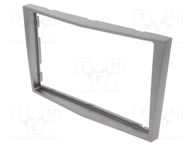 Radio mounting frame; Opel; 2 DIN; matt silver