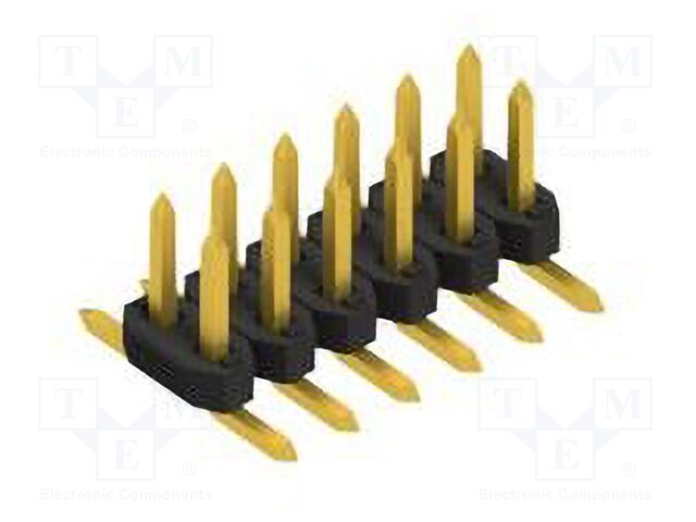 Connector: pin strips; pin header; male; PIN: 12; 2mm; SMT; 2x6; 100V