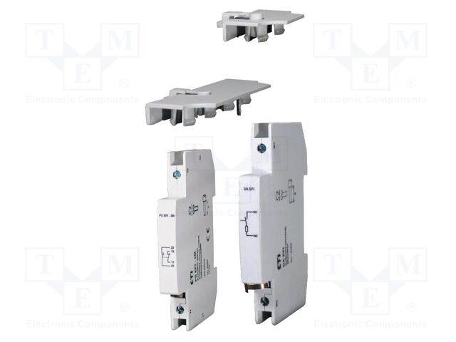 Auxiliary contacts; 230VAC; 6A; for DIN rail mounting; EFI