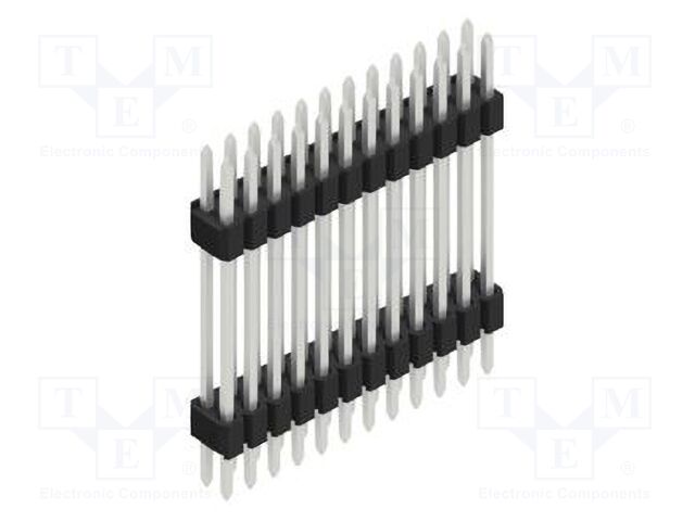 Connector: pin strips; pin header; male; PIN: 24; 1.27mm; THT; 2x12