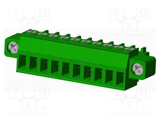 Connector: pluggable terminal block; plug; female; straight; 10A