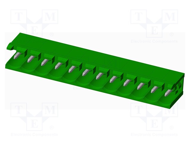 Connector: pluggable terminal block; socket; male; angled 90°