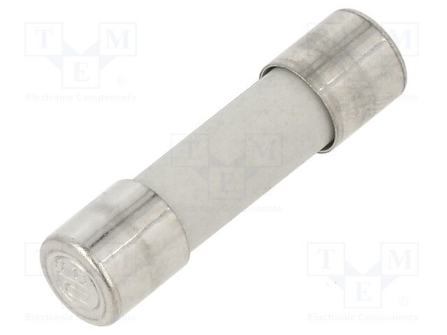 Fuse: fuse; medium time-lag; 10A; 250VAC; cylindrical,glass; brass