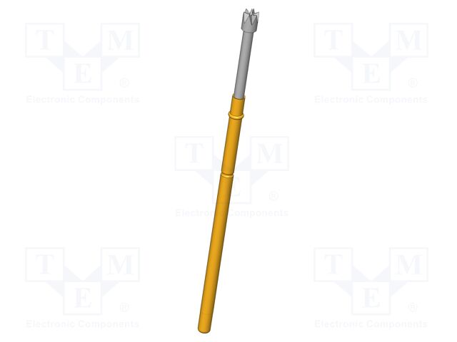 Test needle; Operational spring compression: 8mm; 5A; Ø: 2mm; 0.8N