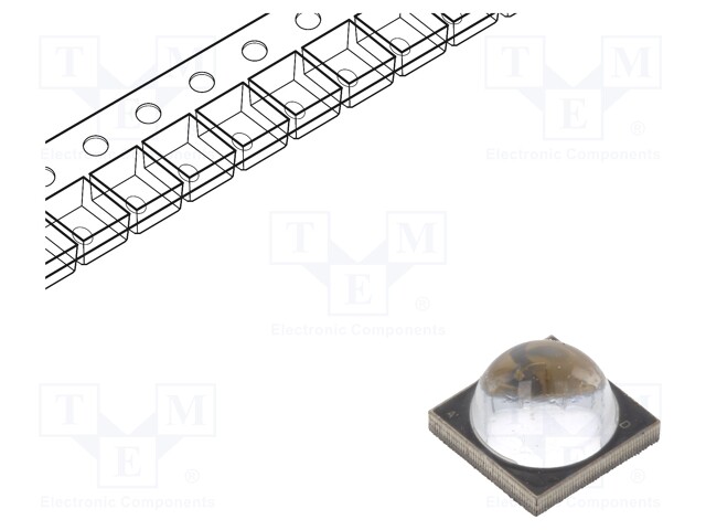 Power LED; EMITER; ultraviolet; Pmax: 10W; λd: 385-390nm; 60°