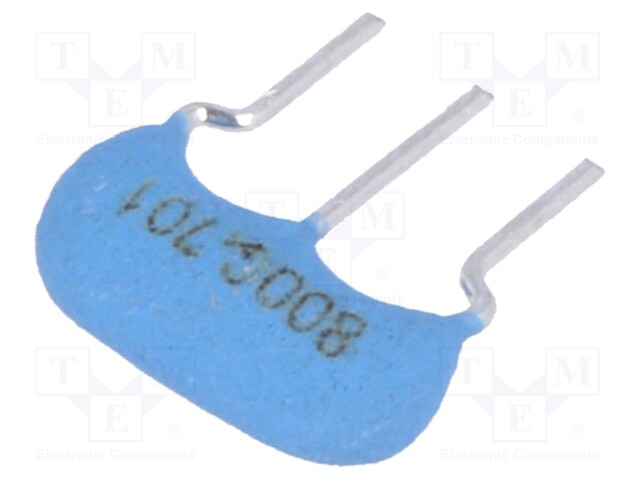 Resonator: ceramic; 8MHz; THT; 2.5mm; Temp.stab: ±0,2 %; ±0.5%