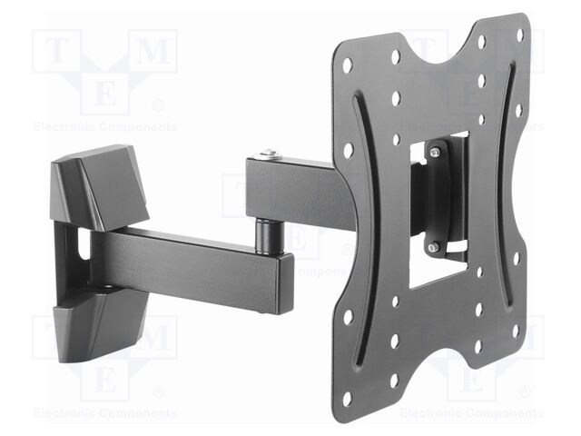 Holder; for wall mounting; 20kg; 23÷42"; black