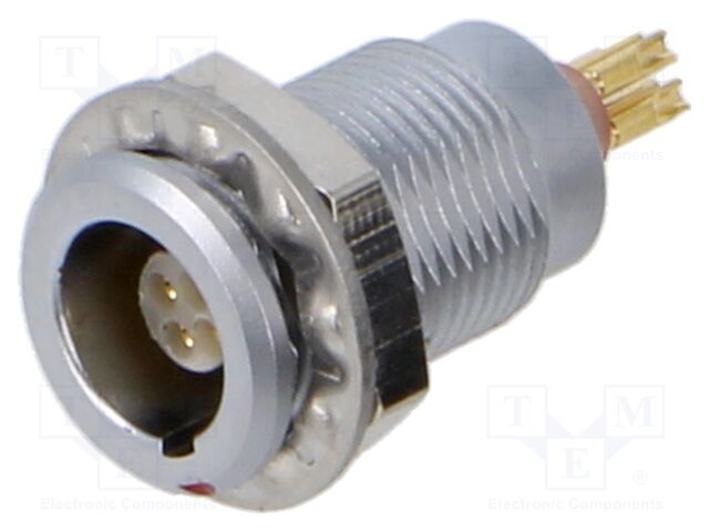 Connector: circular; socket; 00; female; PIN: 4; 2A; IP50; soldering