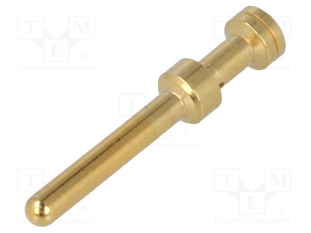 Contact; male; 0.75mm2; Han E; gold-plated; crimped; 16A; 500cycles