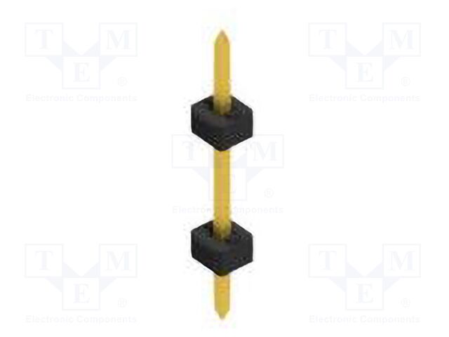 Connector: pin strips; pin header; male; PIN: 1; 2mm; THT; 1x1; 100V