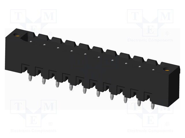 Connector: pluggable terminal block; socket; male; on PCBs