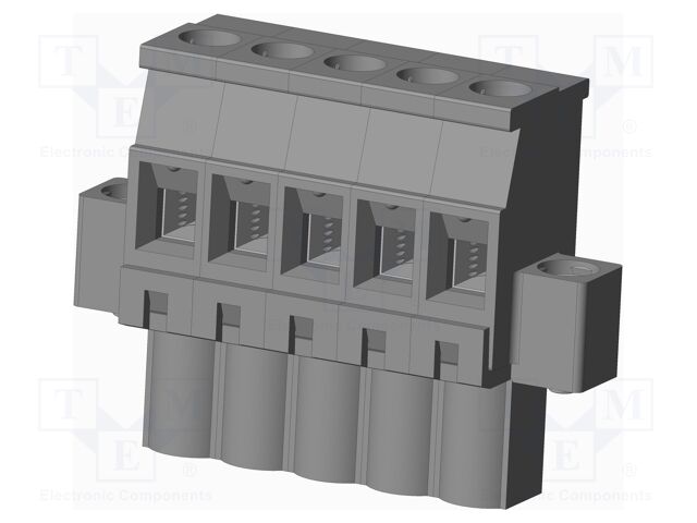 Connector: pluggable terminal block; plug; female; angled 90°