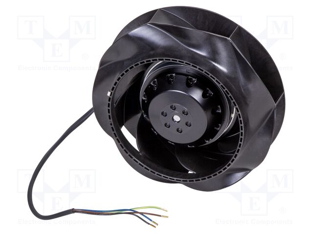 Fan: AC; radial; 400VAC; Ø190x76mm; ball bearing; 2550rpm; IP44