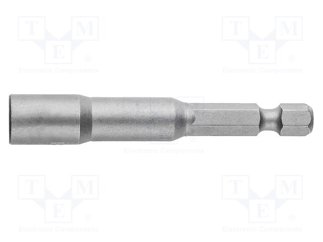 Tool: screwdriver bit; 1/4"; magnetic; HEX 6mm; 6-angles socket