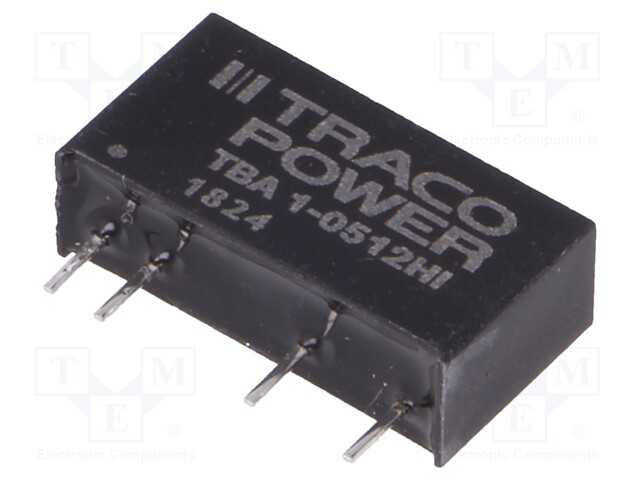 Converter: DC/DC; 1W; Uin: 4.5÷5.5V; Uout: 12VDC; Iout: 84mA; SIP7