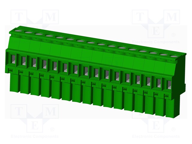 Connector: pluggable terminal block; plug; female; angled 90°