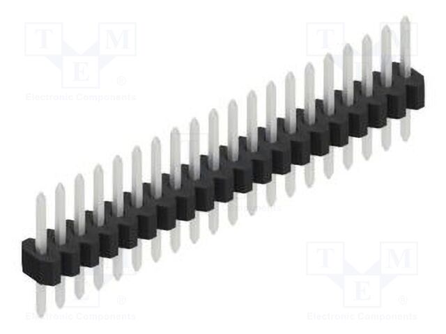Connector: pin strips; pin header; male; PIN: 20; 1.27mm; THT; 1x20