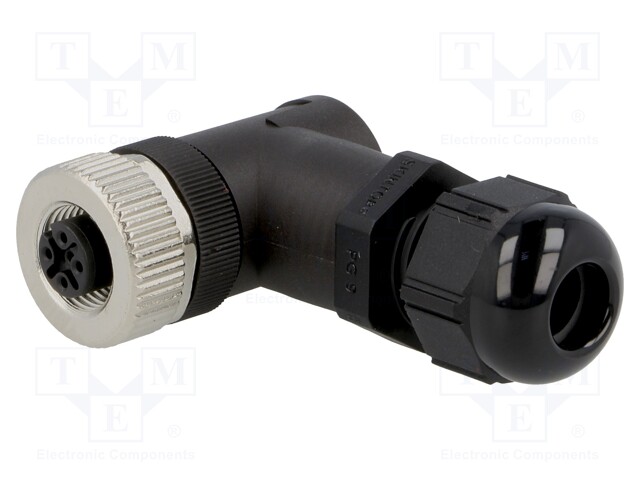 Plug; M12; PIN: 5; female; A code-DeviceNet / CANopen; for cable