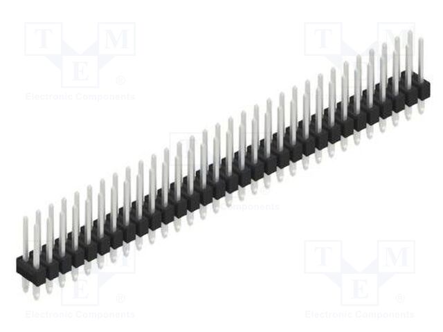 Connector: pin strips; pin header; male; PIN: 62; 2.54mm; THT; 2x31
