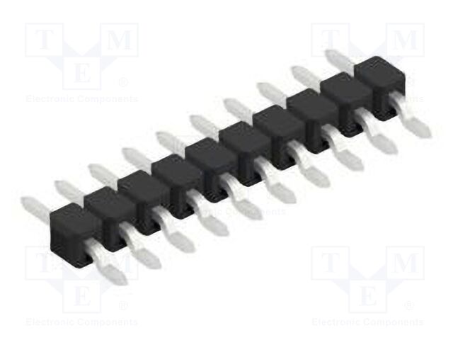 Connector: pin strips; pin header; male; PIN: 10; 2.54mm; SMT; 1x10