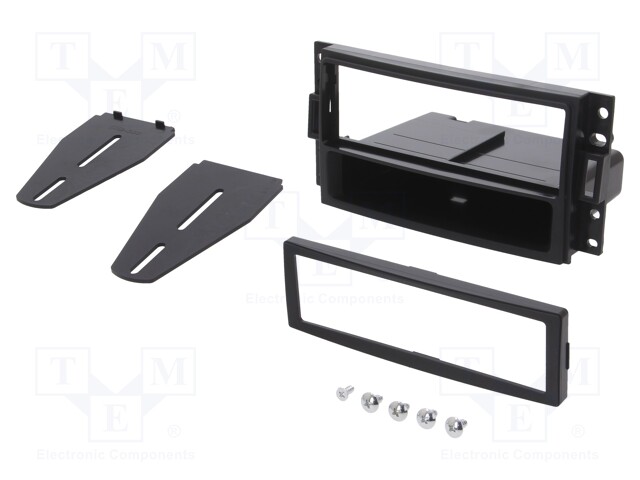 Radio mounting frame; Chevrolet,Hummer; 1 DIN; black