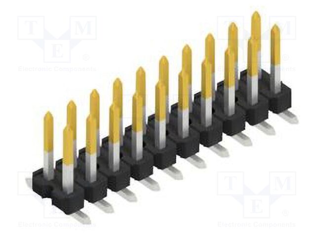Connector: pin strips; pin header; male; PIN: 20; 2.54mm; SMT; 2x10