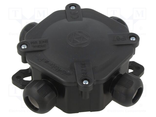 Enclosure: junction box; X: 125mm; Y: 45mm; Z: 125mm; wall mount