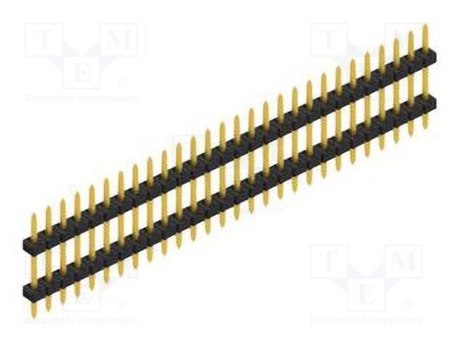 Connector: pin strips; pin header; male; PIN: 28; 2mm; THT; 1x28