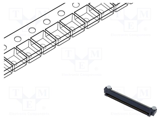Connector: PCB to PCB; female; PIN: 120; 0.8mm; ERF8; gold-plated