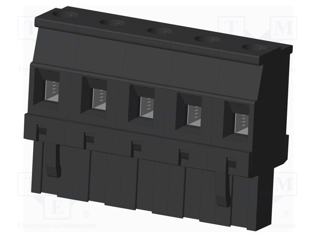 Connector: pluggable terminal block; plug; female; angled 90°