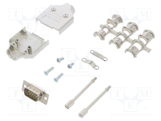 D-Sub HD; PIN: 15; plug; male; stamped and formed contacts; white