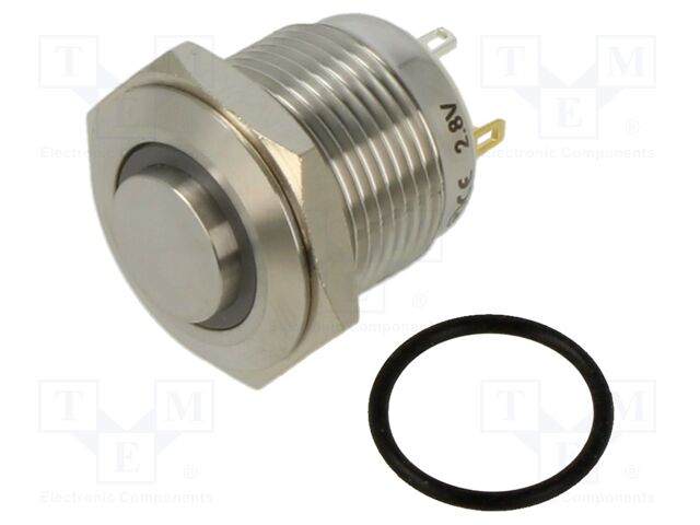 Switch: vandal resistant; Pos: 2; SPST-NO; 2A/36VDC; IP67; OFF-(ON)