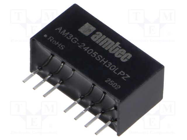 Converter: DC/DC; 3W; Uin: 18÷36V; Uout: 5VDC; Iout: 600mA; SIP8; THT