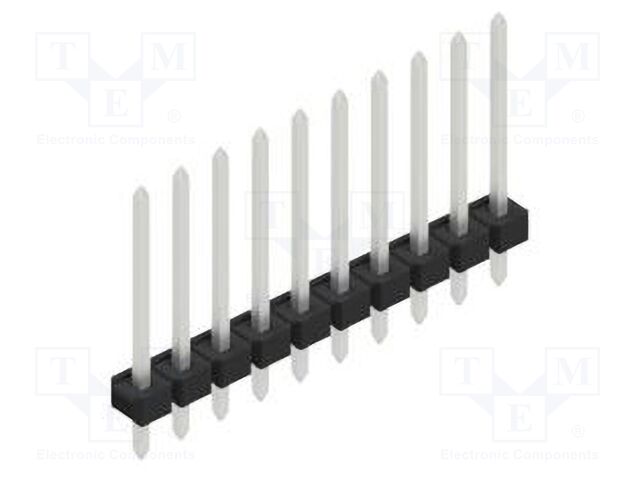 Connector: pin strips; pin header; male; PIN: 10; 2.54mm; THT; 1x10