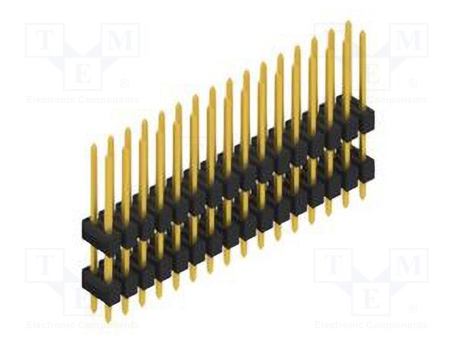 Connector: pin strips; pin header; male; PIN: 32; 2.54mm; THT; 2x16