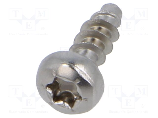 Screw; 3x8; Head: cheese head; Torx®; TX10; A2 stainless steel