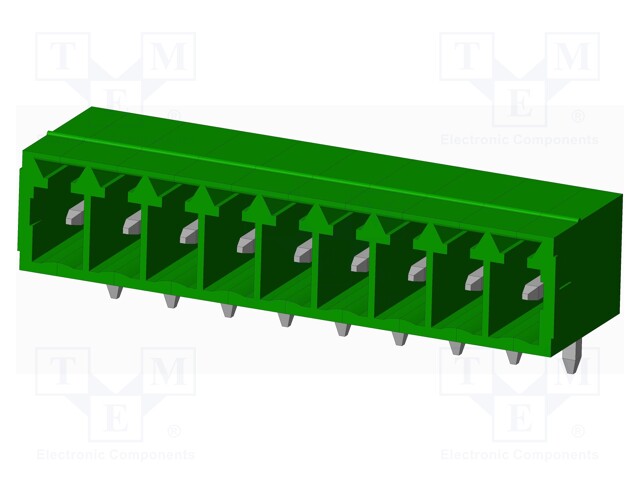 Connector: pluggable terminal block; socket; male; angled 90°