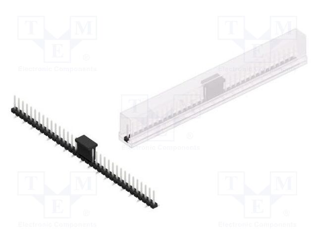Connector: pin strips; pin header; male; PIN: 35; 2.54mm; SMT; 1x35