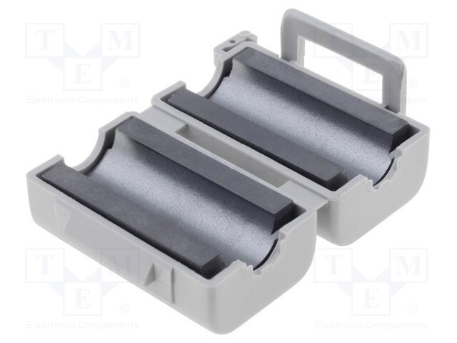 Ferrite: two-piece; on round cable; 7mm; 96Ω