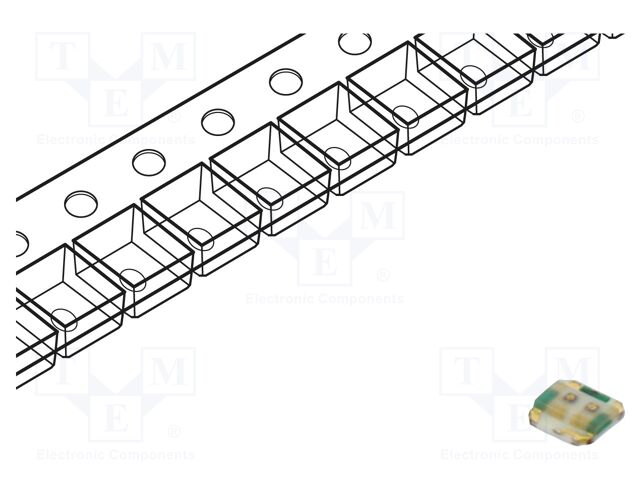 LED; SMD; 0404; red,green; 20mA; Lens: diffused,transparent
