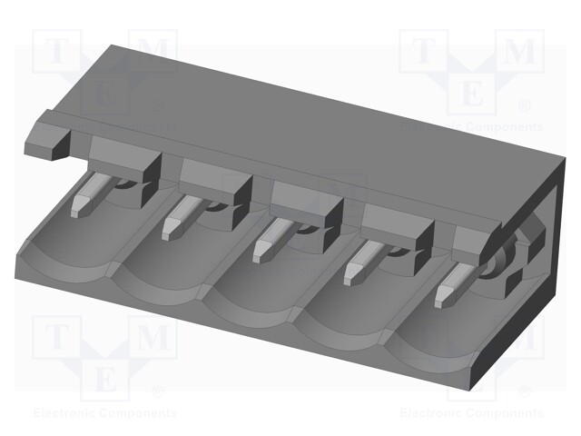 Connector: pluggable terminal block; socket; male; on PCBs