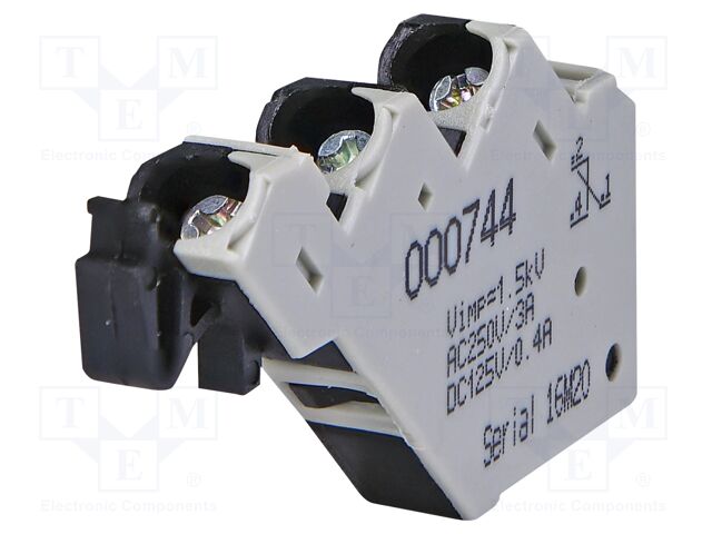 Signalling contacts; 230VAC; 3A; inside; Contacts: SPDT