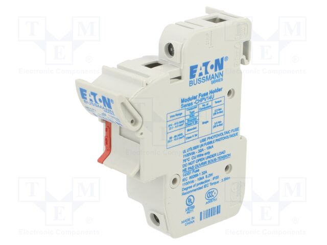 Fuse holder; 14x51mm; for DIN rail mounting; 50A; 690VAC; Poles: 1