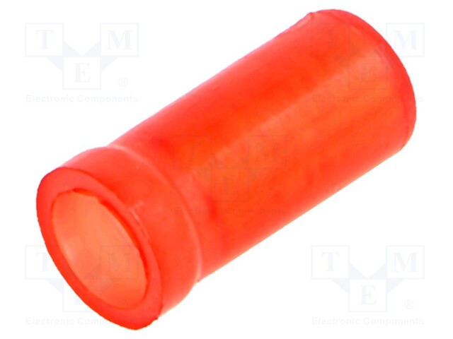 Close end; crimped; 0.3÷0.9mm2; 22AWG÷18AWG; for cable; red