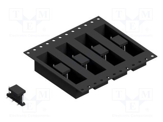 Connector: pin strips; pin header; male; PIN: 6; 2mm; SMT; 1x6; 100V