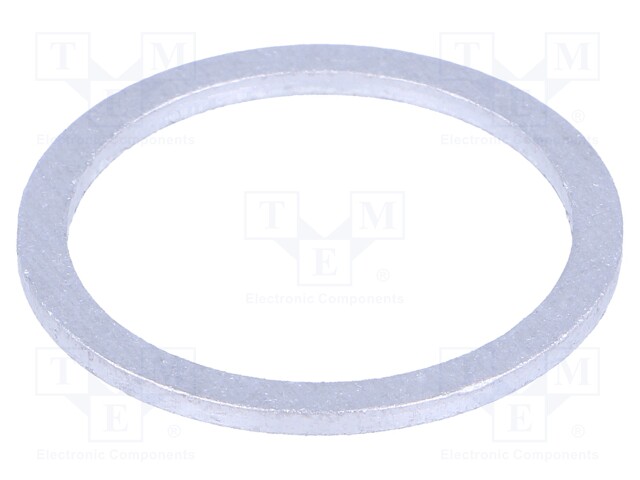 Gasket; aluminium; D: 1.5mm; Øint: 21mm; Øout: 26mm; DIN: 7603