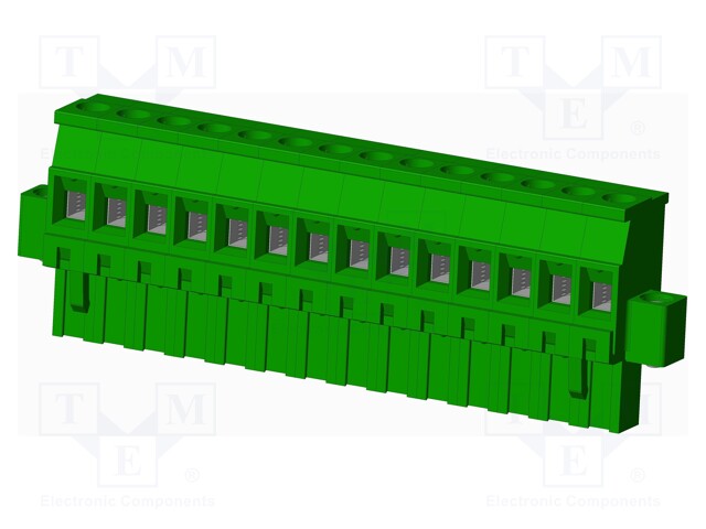 Connector: pluggable terminal block; plug; female; angled 90°