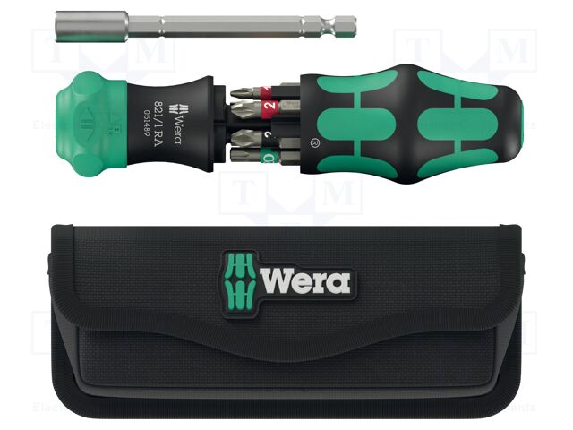 Kit: screwdriver; with ratchet; Phillips,Pozidriv®,slot,Torx®